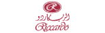Riccardo restaurant logo in spanish carmine red